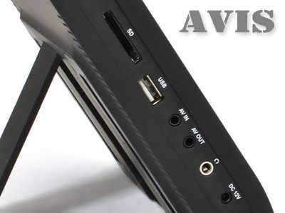 Навесной монитор на подголовник AVIS AVS0933T 9" c DVD (черный)