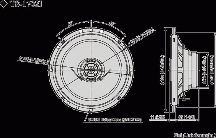 Pioneer TS-1702i