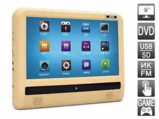 Навесной монитор на подголовник AVIS AVS0933T 9" c DVD (бежевый)