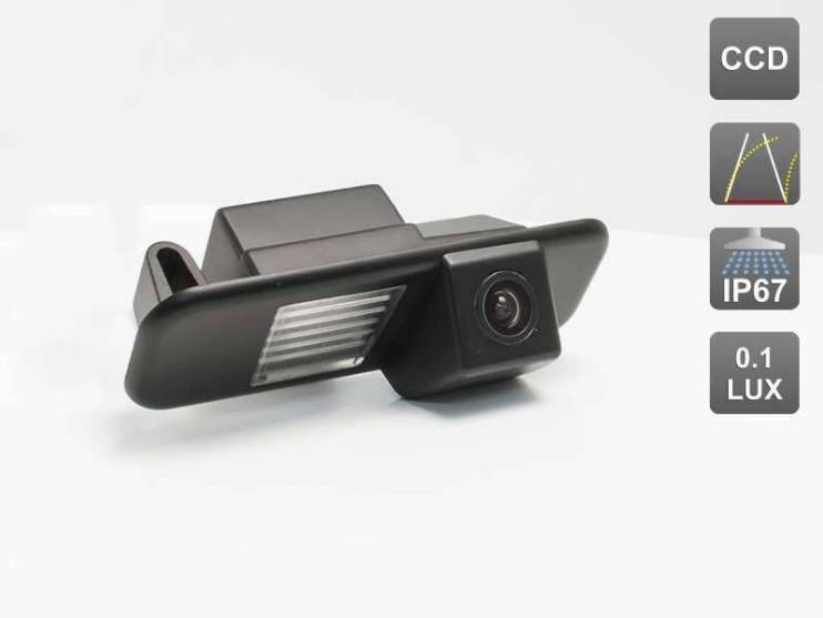 CCD штатная камера заднего вида с динамической разметкой AVIS Electronics AVS326CPR для KIA RIO II (2005-2010) SEDAN / RIO III (2011-...) SEDAN (#036)